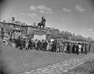 Ceremony at the Joan of Arc Monument, [Quebec, P.Q.] 10 May, 1942