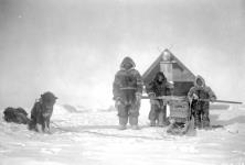 [Baker Lake Inuit with a dog sled] Original title: Baker Lake natives 1926