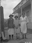 Young Cree women, Moose Factory, Ontario. [Lillian Vincent (nee Taylor) is on the right.] August 1926.