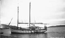 Gas schooner "Polar Bear" chartered by Dominion Explorers twenty miles North of Burnside River September 1929.
