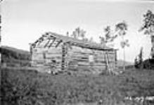 Indian cabin near junction Grande Cache Creek and Muskeg River, [Alta.] 1919
