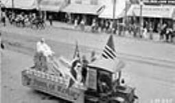 Once of the floats in parade, Edmonton Exhibition 1925.