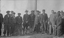 L.A. Giroux, Corporal Wilson and a group at [Fort] McPherson 1929