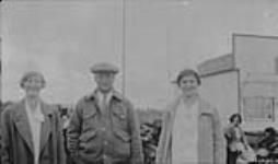 Nurse McCabe, Dr. J.A. Urquhart and Nurse Bradford at Aklavik, N.W.T., 1929