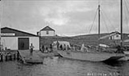 Inner Harbour at Cambridge Bay, Co. on left, Anglican Mission 1930