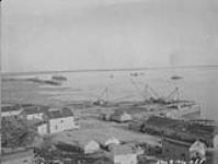 Panorama of Churchill, General view of construction work 1930