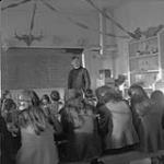 Class room at Tuk-Tuk, (Reverend Timmons in front) February 1952.