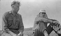 R.H.G. Bonnycastle and Frank Barager, N.A.M.E. [Northern Aerial Minerals Explorations] Camp - 15 miles north of Dismal Lakes 4 July 1931