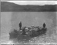 J.D. Soper and N.W.T. & Y. supplies being landed at Cape Dorset, Baffin Island, N.W.T., ca. 1929 [ca. 1929]