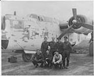 Skipper Vic Neufeld and crew with Consolidated 'Liberator' G.R. VI aircraft 3730 of No. 11 (BR) Squadron, R.C.A.F., Dartmouth, N.S., c. 1944 [ca. 1944].