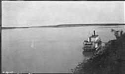 Junction of Mackenzie (left) and Liard Rivers 1920