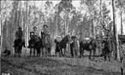 Buffalo patrol at first cabin south of Fort Smith 1920