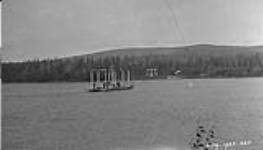 Auto ferry at McCarty Crossing, Tanana River, Alaska June 1926.