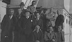 The Government party on board the NASCOPIE Eastern Arctic Patrol 24 October 1936.