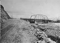 Steel truss bridge across Klondike River at Dawson, Y.T., April, 1901 1901.