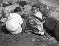 Inuit girls brewing tea 1944