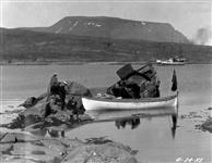 Party from C.G.S. "Arctic" viewing remains of the McClintock boat "Fox" 1924