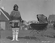 Greenland nursemaid with Danish baby 1924