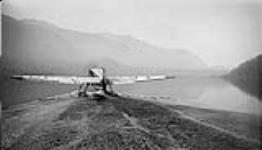 Russ [Baker] taking off at Fort Ware, B.C. 1946. Central B.C. Airways Aircraft Junkers W-34f/fi CF-ATF 1946