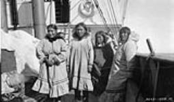 [Inuit women on board S.S. Baychimo] Original title: Natives on board S.S. "Baychimo" 1928
