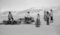 Loading up for trip to Frobisher Bay 1937