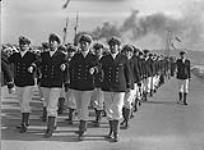 Marchpast of class of R.C.N.V.R. officers Aug. 1940