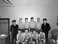 New Entries' Basketball Team, H.M.C.S. CORNWALLIS, Halifax, Nova Scotia, Canada, 17 February 1943 February 17, 1943.