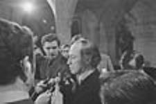 Rt. Hon. Pierre Elliott Trudeau making statement concerning the release of Mr. James Cross December 1970