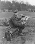 Lieutenant B.J. Bobak, 4th Canadian Armoured Division War Artist 8 Mar. 1945