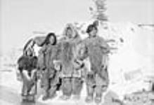 [(Left to right): Qilluq, Kablu, Aryaut, and Paaniukaq.] 1949-1950