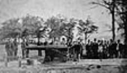 Test proof of the first wrought-iron gun tube made in Canada, E.E. Gilbert & Sons, Canada Engine Works, St. Helen's Island 30 Aug. 1879