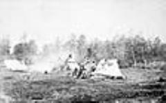 Cree camp near Moose Factory, Ontario ca. 1865.