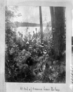 At end of Frances Lake portage, [Nipissing District, Ont., 1897] 1897