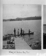 Wharf at Hudson Bay [Company] Post, [Lake Timiskaming, Ont., 1897] 1897