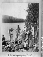 At Maskinonge-wagaming Lake camp, [Maskinonge Lake, Sudbury District, Ont., 1897] 1897
