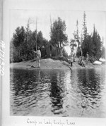 Camp on Lady Evelyn Lake, [Timiskaming District, Ont., 1897] 1897