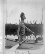 Paddling His Own Canoe, [possibly Timiskaming District, Ont., 1897] 1897