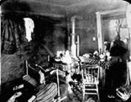 Interior of immigrant's home, [Manitoba] [c 1900]
