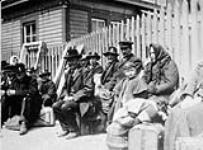 Immigrants awaiting medical examination ca 1890 - 1910