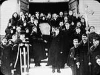 A Greek Catholic funeral, St. Nicholas Greek Catholic Church, Winnipeg, Manitoba. c 1890-1910 [ca. 1900].