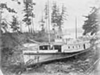 The Abandoned - an old steamer run on shore as being of no fewer use to the population having decreased so rapidly 1867-1872