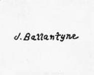 Signature of James Ballantyne [between 1889-1916]