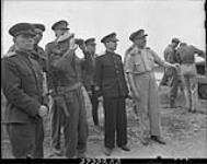Russian Military Mission visiting Artillery positions and 7th British Armoured Division 27-Jul-44