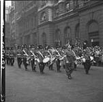 Band of Guards in full dress uniform in the Lord Mayor's Show 9 Nov. 1945