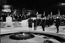 Lighting of Centennial Flame on Parliament Hill 31 Dec. 1966