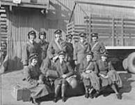 Group of Newfoundland women in 3 Division W.D.'s, on arrival in Newfoundland 6 Aug. 1942