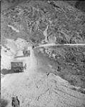 The treacherous Red Diamond mountain route run by the RCASC bringin up rations, north of Pusan Jan. 1951