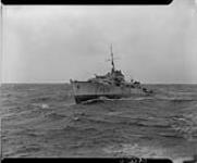 H.M.C.S. PENETANG in North Atlantic Mar. 1945