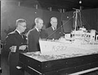 Rear-Admiral Percy Walker Nelles and Hon. Angus MacDonald, Minister of National Defence for Naval Services at Naval Exhibition Dec. 1942