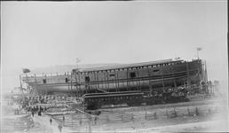 Launching of S.S. MANITOBA by Polson Iron Works 4 May 1889